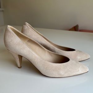 Mansur Gavriel Bone Suede Pumps